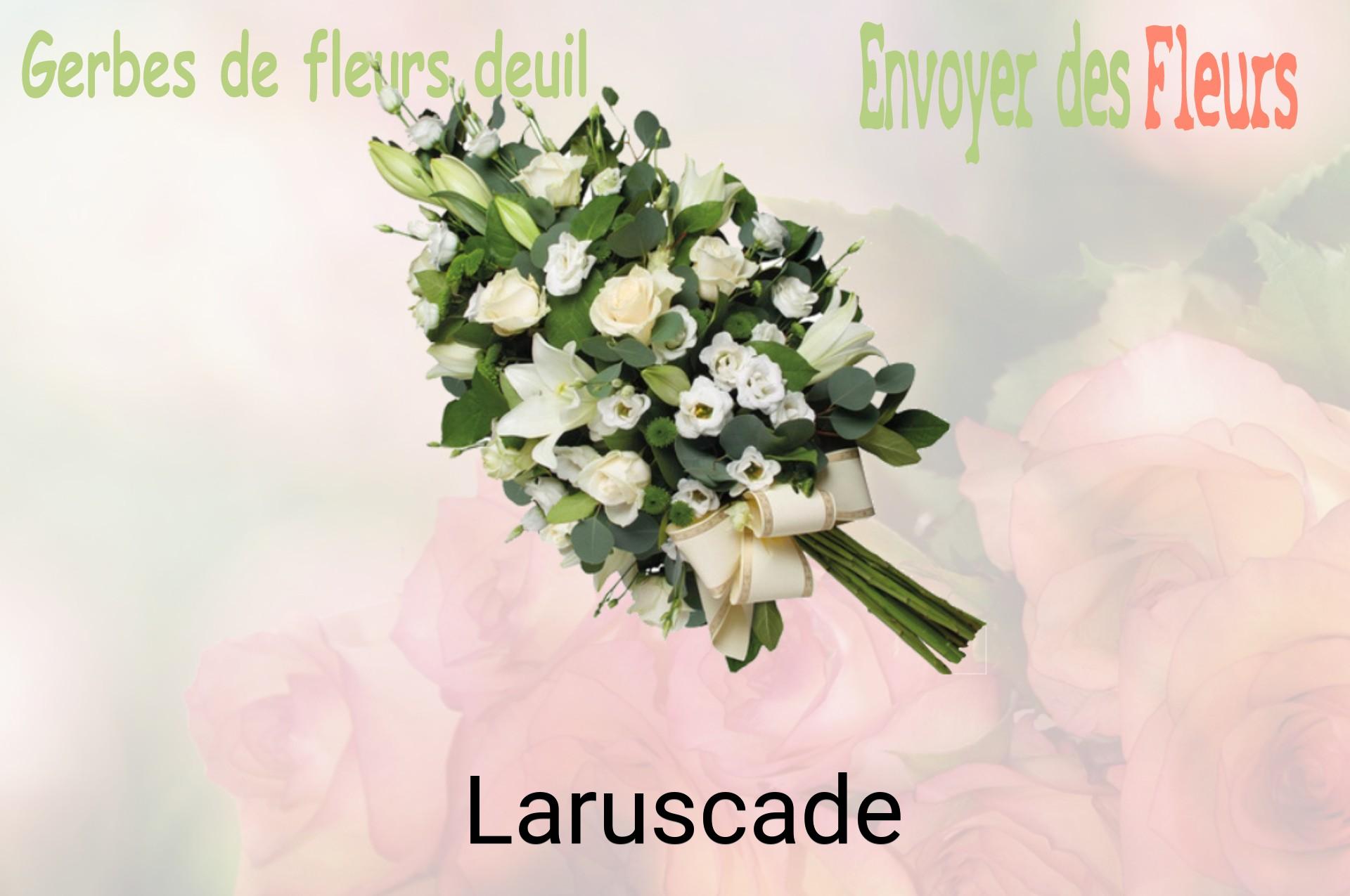 Gerbe de fleurs de deuil livrée à Laruscade